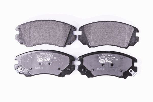 BEHR HELLA SERVICE - 8DB355013521 - Комплект тормозных колодок, дисковый тормоз