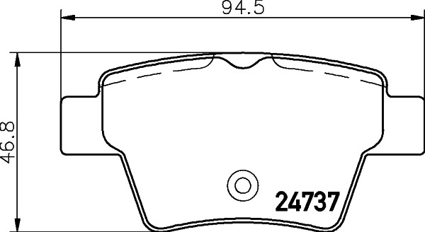 BEHR HELLA SERVICE - 8DB355013851 - Комплект тормозных колодок, дисковый тормоз