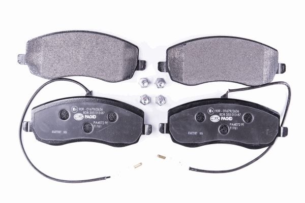 BEHR HELLA SERVICE - 8DB355013871 - Комплект тормозных колодок, дисковый тормоз BEHR HELLA SERVICE - 8DB355013871 - Комплект тормозных колодок, дисковый тормоз