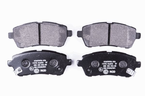 BEHR HELLA SERVICE - 8DB355014001 - Комплект тормозных колодок, дисковый тормоз