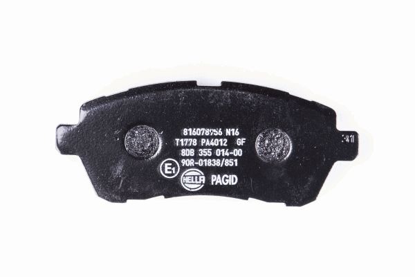 BEHR HELLA SERVICE - 8DB355014001 - Комплект тормозных колодок, дисковый тормоз