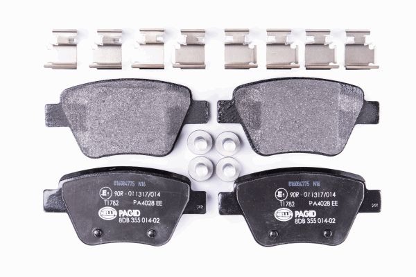 BEHR HELLA SERVICE - 8DB355014021 - Комплект тормозных колодок, дисковый тормоз BEHR HELLA SERVICE - 8DB355014021 - Комплект тормозных колодок, дисковый тормоз