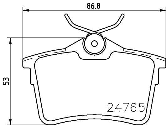 BEHR HELLA SERVICE - 8DB355014081 - Комплект тормозных колодок, дисковый тормоз