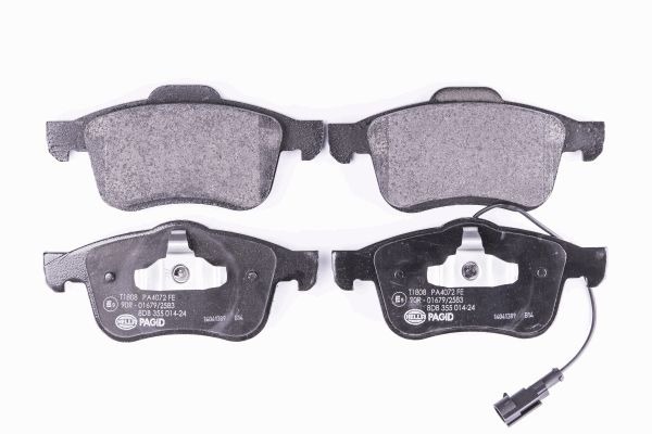 BEHR HELLA SERVICE - 8DB355014241 - Комплект тормозных колодок, дисковый тормоз BEHR HELLA SERVICE - 8DB355014241 - Комплект тормозных колодок, дисковый тормоз