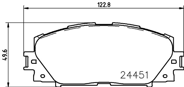 BEHR HELLA SERVICE - 8DB355014311 - Комплект тормозных колодок, дисковый тормоз