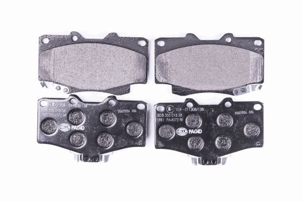 BEHR HELLA SERVICE - 8DB355015351 - Комплект тормозных колодок, дисковый тормоз