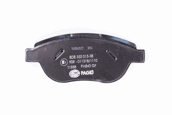 BEHR HELLA SERVICE - 8DB355015381 - Комплект тормозных колодок, дисковый тормоз BEHR HELLA SERVICE - 8DB355015381 - Комплект тормозных колодок, дисковый тормоз