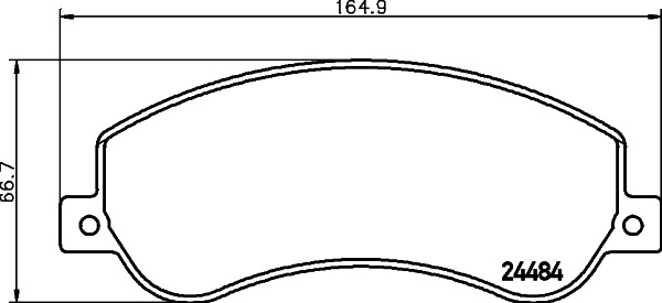 BEHR HELLA SERVICE - 8DB355015401 - Комплект тормозных колодок, дисковый тормоз