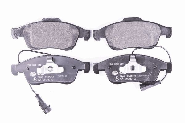 BEHR HELLA SERVICE - 8DB355015521 - Комплект тормозных колодок, дисковый тормоз BEHR HELLA SERVICE - 8DB355015521 - Комплект тормозных колодок, дисковый тормоз