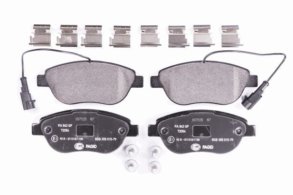 BEHR HELLA SERVICE - 8DB355015791 - Комплект тормозных колодок, дисковый тормоз