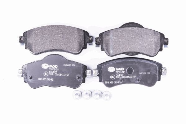 BEHR HELLA SERVICE - 8DB355015931 - Комплект тормозных колодок, дисковый тормоз BEHR HELLA SERVICE - 8DB355015931 - Комплект тормозных колодок, дисковый тормоз