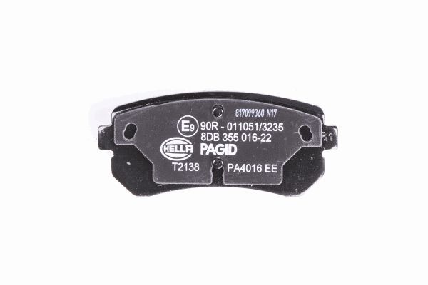 BEHR HELLA SERVICE - 8DB355016221 - Комплект тормозных колодок, дисковый тормоз BEHR HELLA SERVICE - 8DB355016221 - Комплект тормозных колодок, дисковый тормоз