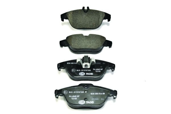 BEHR HELLA SERVICE - 8DB355016281 - Комплект тормозных колодок, дисковый тормоз