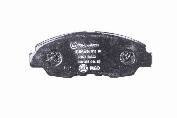 BEHR HELLA SERVICE - 8DB355016511 - Комплект тормозных колодок, дисковый тормоз