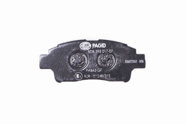 BEHR HELLA SERVICE - 8DB355017071 - Комплект тормозных колодок, дисковый тормоз