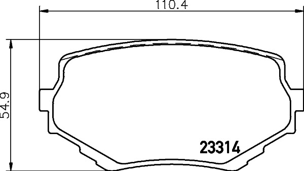 BEHR HELLA SERVICE - 8DB355017181 - Комплект тормозных колодок, дисковый тормоз