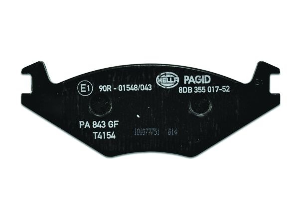 BEHR HELLA SERVICE - 8DB355017521 - Комплект тормозных колодок, дисковый тормоз BEHR HELLA SERVICE - 8DB355017521 - Комплект тормозных колодок, дисковый тормоз