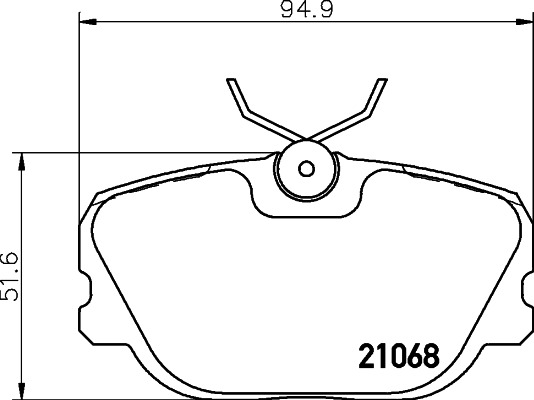 BEHR HELLA SERVICE - 8DB355017761 - Комплект тормозных колодок, дисковый тормоз