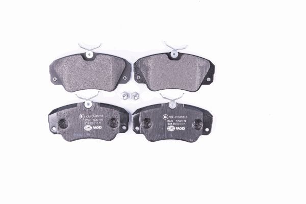 BEHR HELLA SERVICE - 8DB355017771 - Комплект тормозных колодок, дисковый тормоз