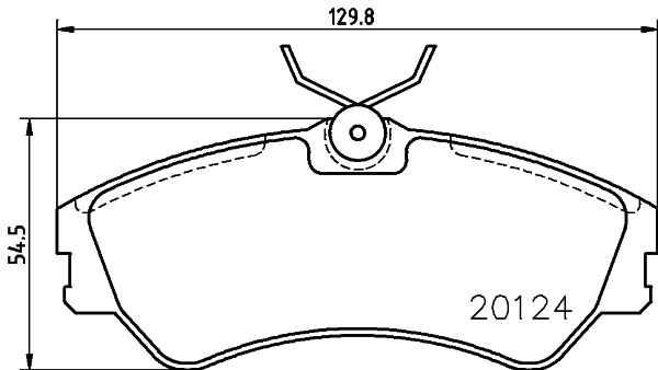 BEHR HELLA SERVICE - 8DB355017881 - Комплект тормозных колодок, дисковый тормоз BEHR HELLA SERVICE - 8DB355017881 - Комплект тормозных колодок, дисковый тормоз
