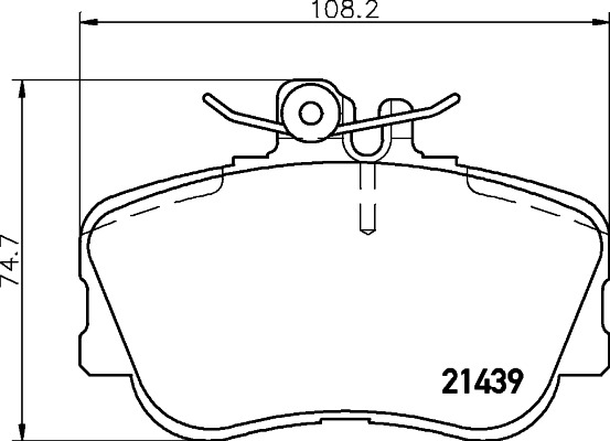 BEHR HELLA SERVICE - 8DB355018041 - Комплект тормозных колодок, дисковый тормоз BEHR HELLA SERVICE - 8DB355018041 - Комплект тормозных колодок, дисковый тормоз