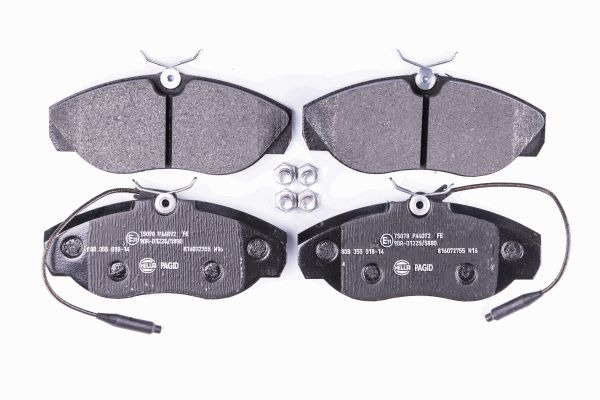 BEHR HELLA SERVICE - 8DB355018141 - Комплект тормозных колодок, дисковый тормоз BEHR HELLA SERVICE - 8DB355018141 - Комплект тормозных колодок, дисковый тормоз