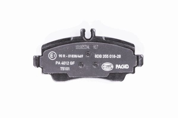 BEHR HELLA SERVICE - 8DB355018281 - Комплект тормозных колодок, дисковый тормоз