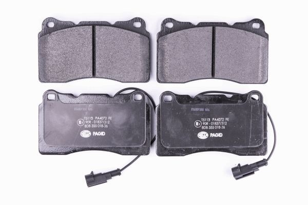 BEHR HELLA SERVICE - 8DB355018361 - Комплект тормозных колодок, дисковый тормоз