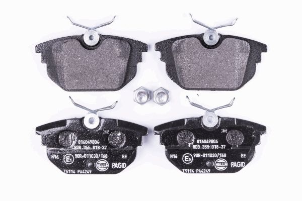 BEHR HELLA SERVICE - 8DB355018371 - Комплект тормозных колодок, дисковый тормоз BEHR HELLA SERVICE - 8DB355018371 - Комплект тормозных колодок, дисковый тормоз