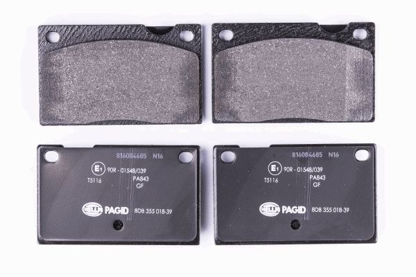 BEHR HELLA SERVICE - 8DB355018391 - Комплект тормозных колодок, дисковый тормоз BEHR HELLA SERVICE - 8DB355018391 - Комплект тормозных колодок, дисковый тормоз