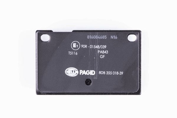 BEHR HELLA SERVICE - 8DB355018391 - Комплект тормозных колодок, дисковый тормоз BEHR HELLA SERVICE - 8DB355018391 - Комплект тормозных колодок, дисковый тормоз