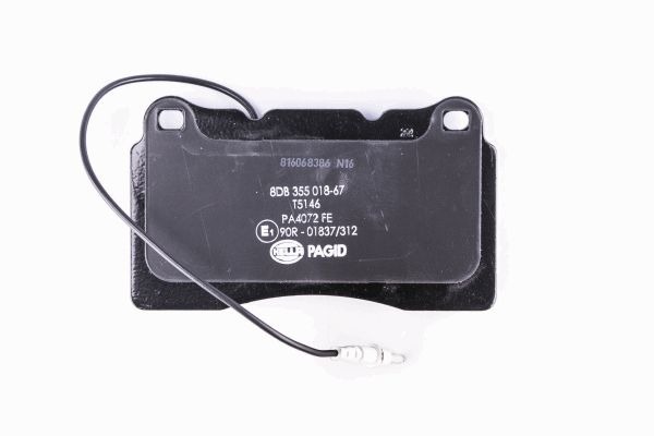 BEHR HELLA SERVICE - 8DB355018671 - Комплект тормозных колодок, дисковый тормоз