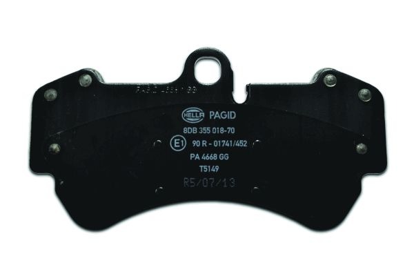 BEHR HELLA SERVICE - 8DB355018701 - Комплект тормозных колодок, дисковый тормоз BEHR HELLA SERVICE - 8DB355018701 - Комплект тормозных колодок, дисковый тормоз