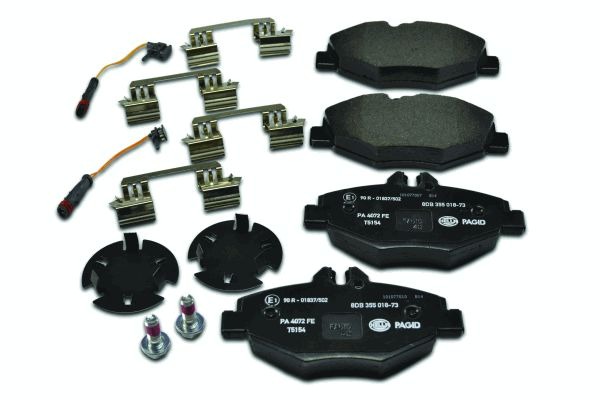 BEHR HELLA SERVICE - 8DB355018731 - Комплект тормозных колодок, дисковый тормоз BEHR HELLA SERVICE - 8DB355018731 - Комплект тормозных колодок, дисковый тормоз