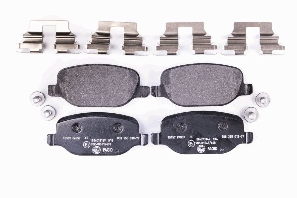 BEHR HELLA SERVICE - 8DB355018771 - Комплект тормозных колодок, дисковый тормоз