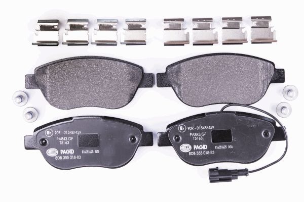 BEHR HELLA SERVICE - 8DB355018831 - Комплект тормозных колодок, дисковый тормоз BEHR HELLA SERVICE - 8DB355018831 - Комплект тормозных колодок, дисковый тормоз