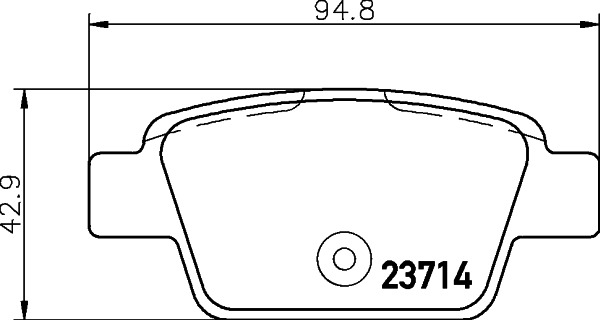BEHR HELLA SERVICE - 8DB355018851 - Комплект тормозных колодок, дисковый тормоз