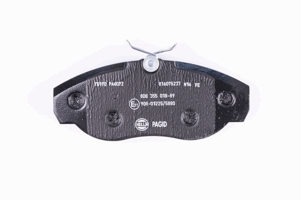 BEHR HELLA SERVICE - 8DB355018891 - Комплект тормозных колодок, дисковый тормоз BEHR HELLA SERVICE - 8DB355018891 - Комплект тормозных колодок, дисковый тормоз