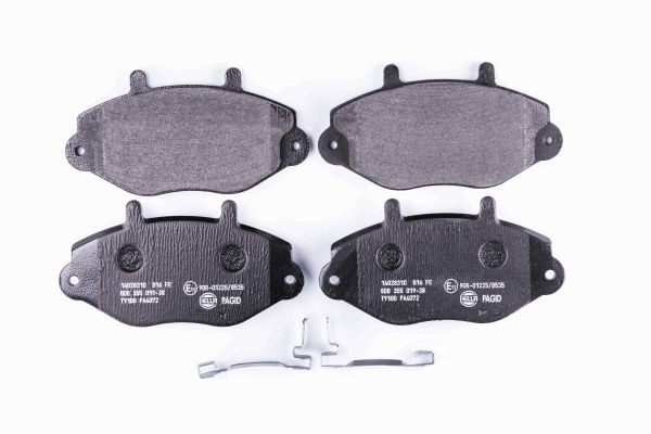 BEHR HELLA SERVICE - 8DB355019381 - Комплект тормозных колодок, дисковый тормоз BEHR HELLA SERVICE - 8DB355019381 - Комплект тормозных колодок, дисковый тормоз