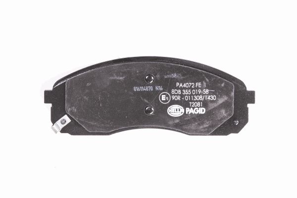 BEHR HELLA SERVICE - 8DB355019581 - Комплект тормозных колодок, дисковый тормоз BEHR HELLA SERVICE - 8DB355019581 - Комплект тормозных колодок, дисковый тормоз