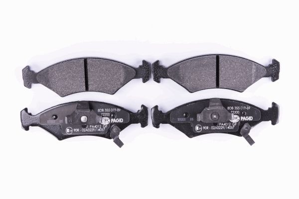 BEHR HELLA SERVICE - 8DB355019891 - Комплект тормозных колодок, дисковый тормоз