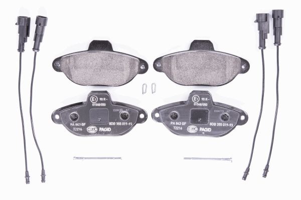 BEHR HELLA SERVICE - 8DB355019931 - Комплект тормозных колодок, дисковый тормоз BEHR HELLA SERVICE - 8DB355019931 - Комплект тормозных колодок, дисковый тормоз