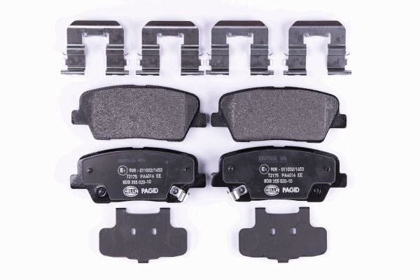 BEHR HELLA SERVICE - 8DB355020101 - Комплект тормозных колодок, дисковый тормоз BEHR HELLA SERVICE - 8DB355020101 - Комплект тормозных колодок, дисковый тормоз