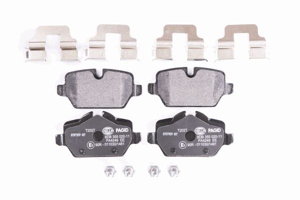 BEHR HELLA SERVICE - 8DB355020111 - Комплект тормозных колодок, дисковый тормоз BEHR HELLA SERVICE - 8DB355020111 - Комплект тормозных колодок, дисковый тормоз