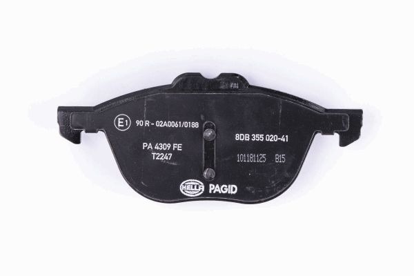 BEHR HELLA SERVICE - 8DB355020411 - Комплект тормозных колодок, дисковый тормоз BEHR HELLA SERVICE - 8DB355020411 - Комплект тормозных колодок, дисковый тормоз