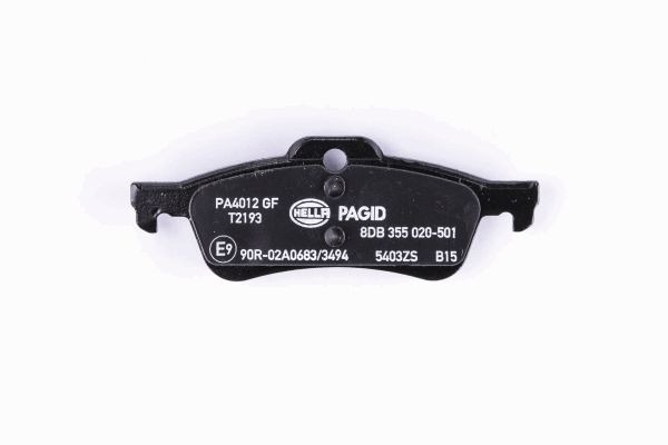 BEHR HELLA SERVICE - 8DB355020501 - Комплект тормозных колодок, дисковый тормоз