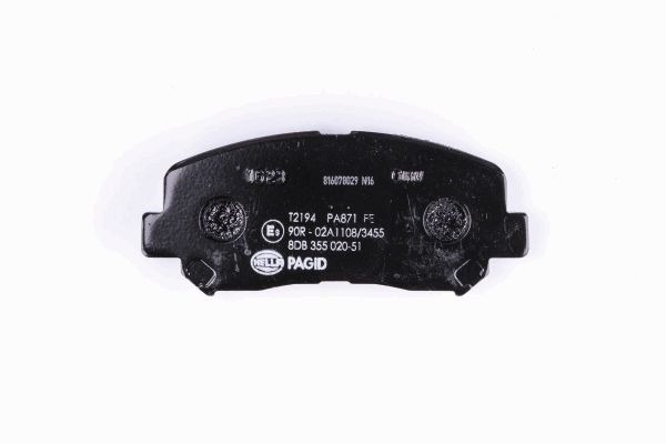 BEHR HELLA SERVICE - 8DB355020511 - Комплект тормозных колодок, дисковый тормоз BEHR HELLA SERVICE - 8DB355020511 - Комплект тормозных колодок, дисковый тормоз