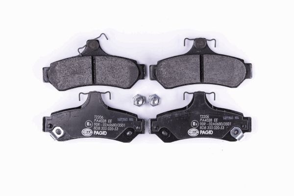 BEHR HELLA SERVICE - 8DB355020531 - Комплект тормозных колодок, дисковый тормоз