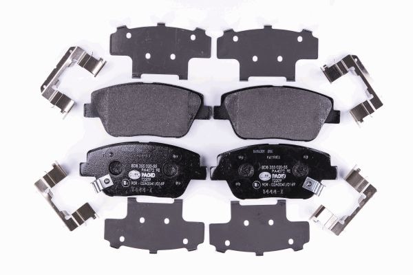 BEHR HELLA SERVICE - 8DB355020551 - Комплект тормозных колодок, дисковый тормоз