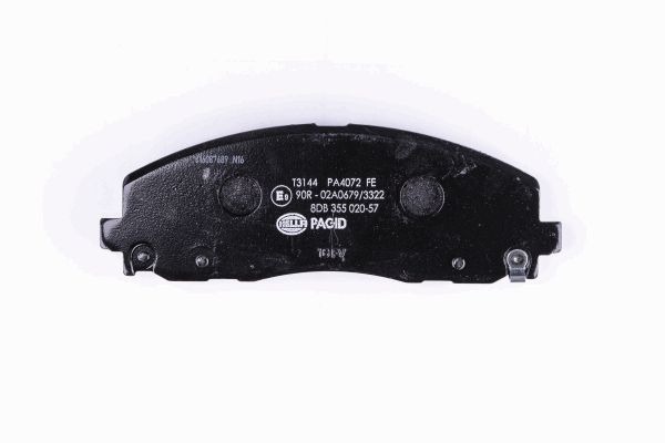 BEHR HELLA SERVICE - 8DB355020571 - Комплект тормозных колодок, дисковый тормоз